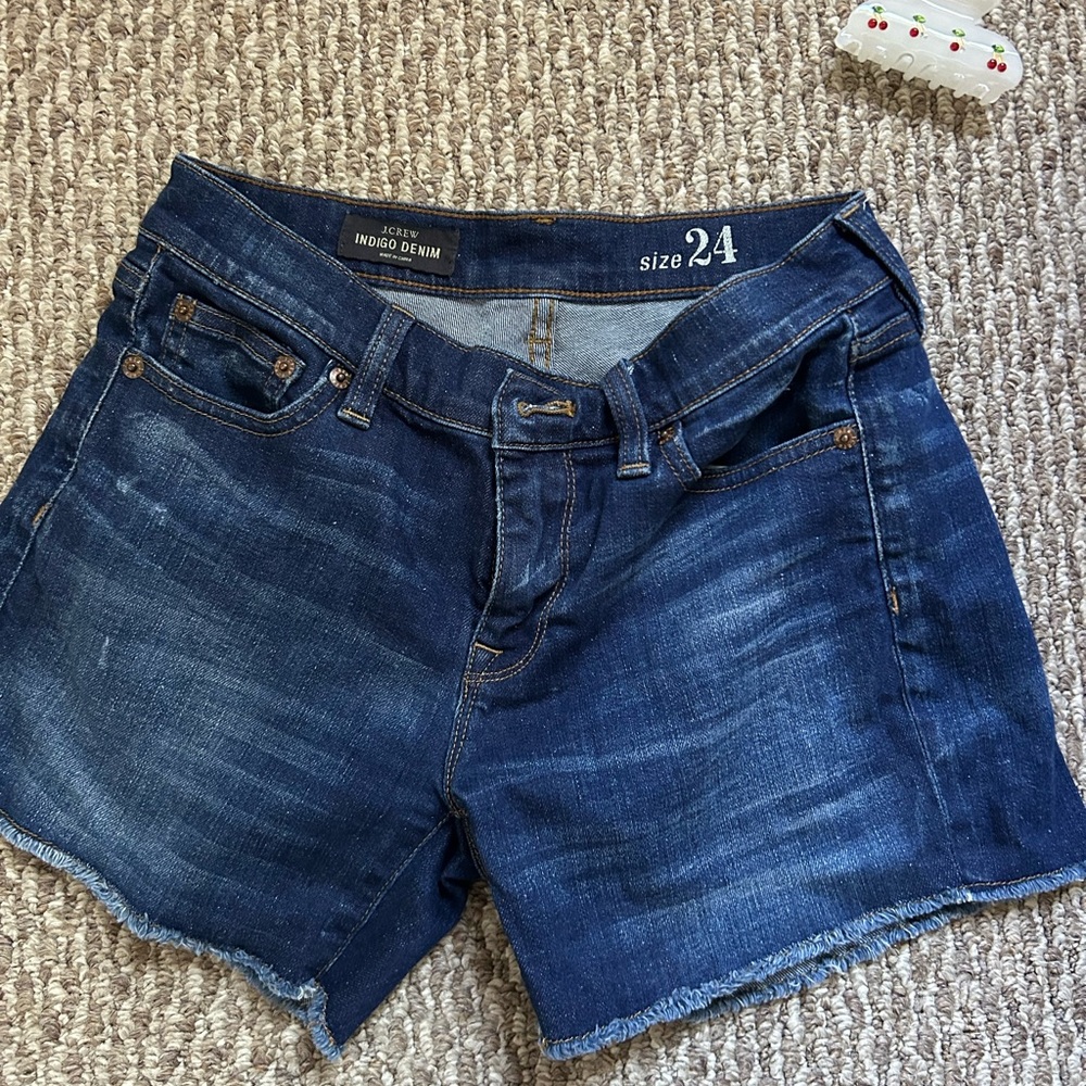 J. Crew dark denim shorts